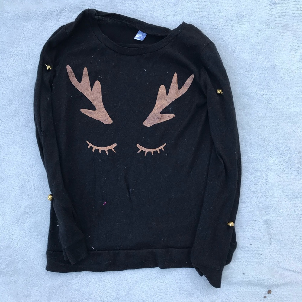 Soft & Glittery Reindeer Sweatshirt